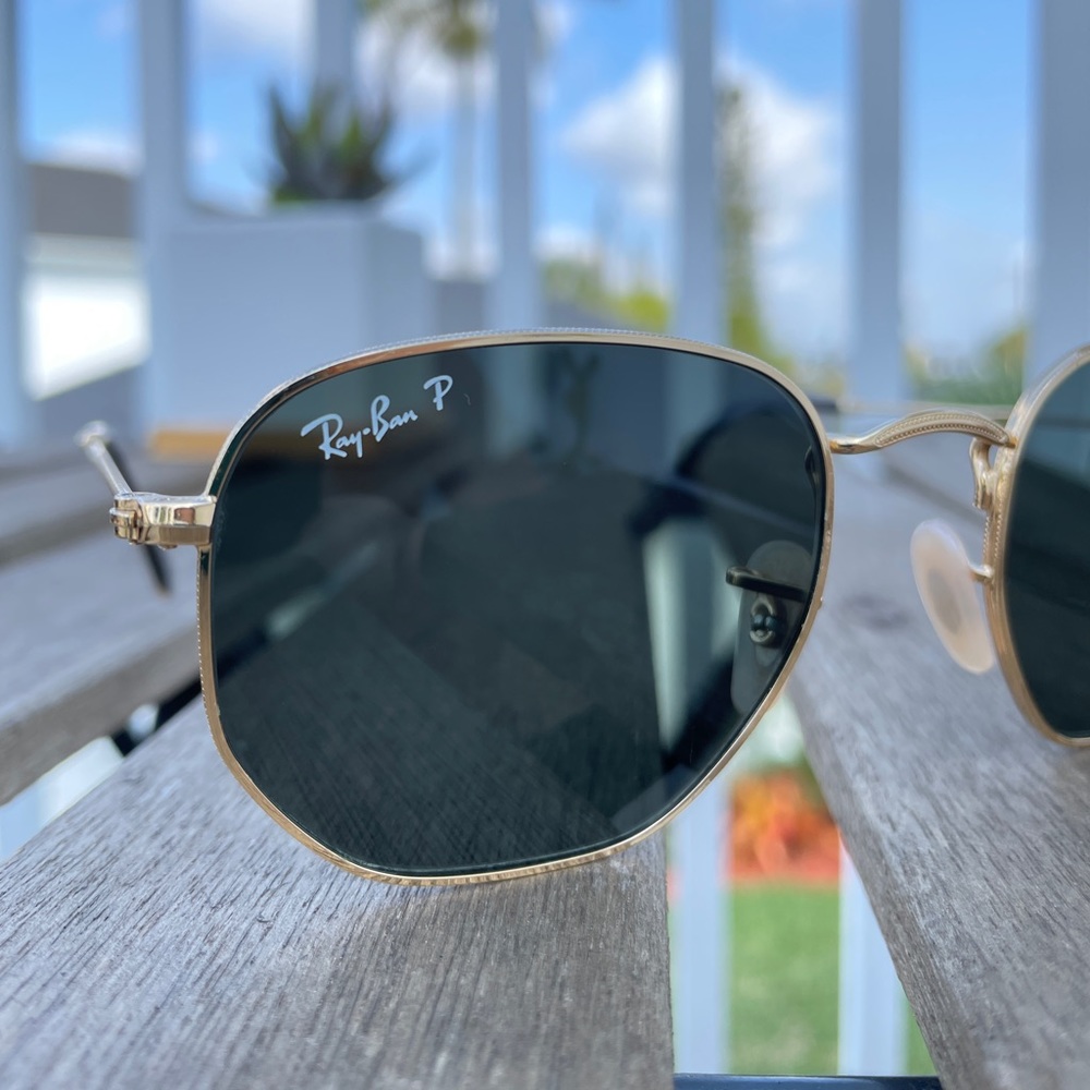 Polarized Hexagon Ray-Ban Sunglasses